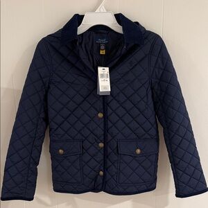 Polo by Ralph Lauren Kids Navy Blue Quilted Jacket-NWT-size 14